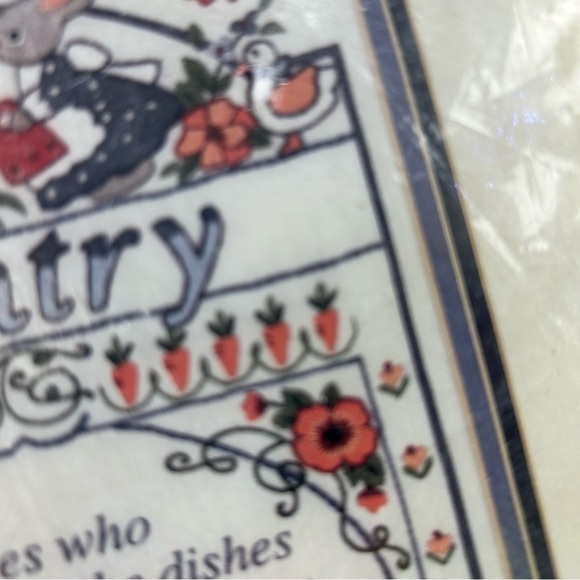 Bucilla #40220 Country Kitchen Wishes Sampler Embroidery Kit Granny Boho NEW 14" - Picture 7 of 9